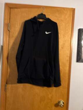Nike Men's Dri-FIT Training Pullover Hoodie Black Size Large